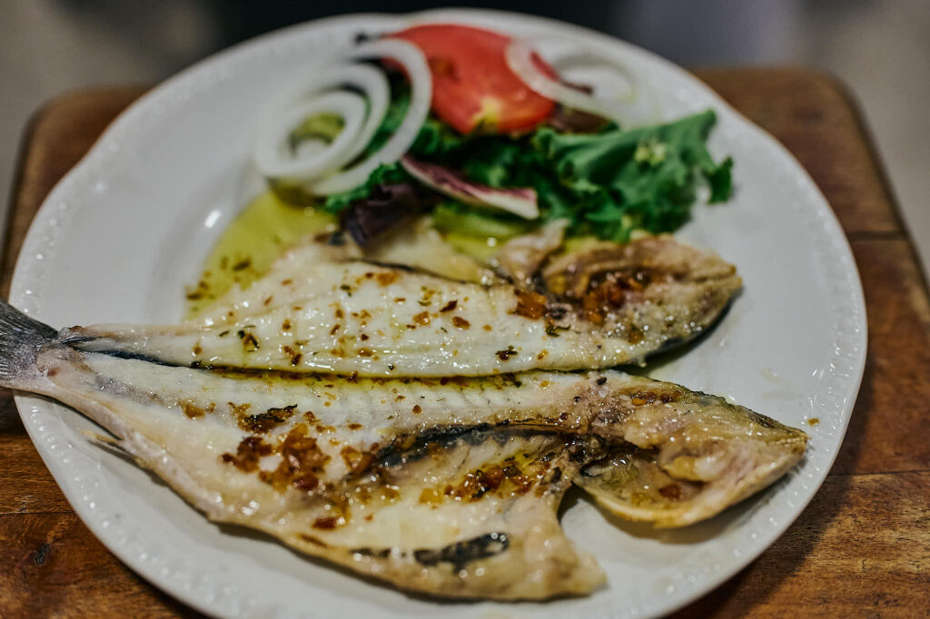 pescados asados en Larrauri Mungia